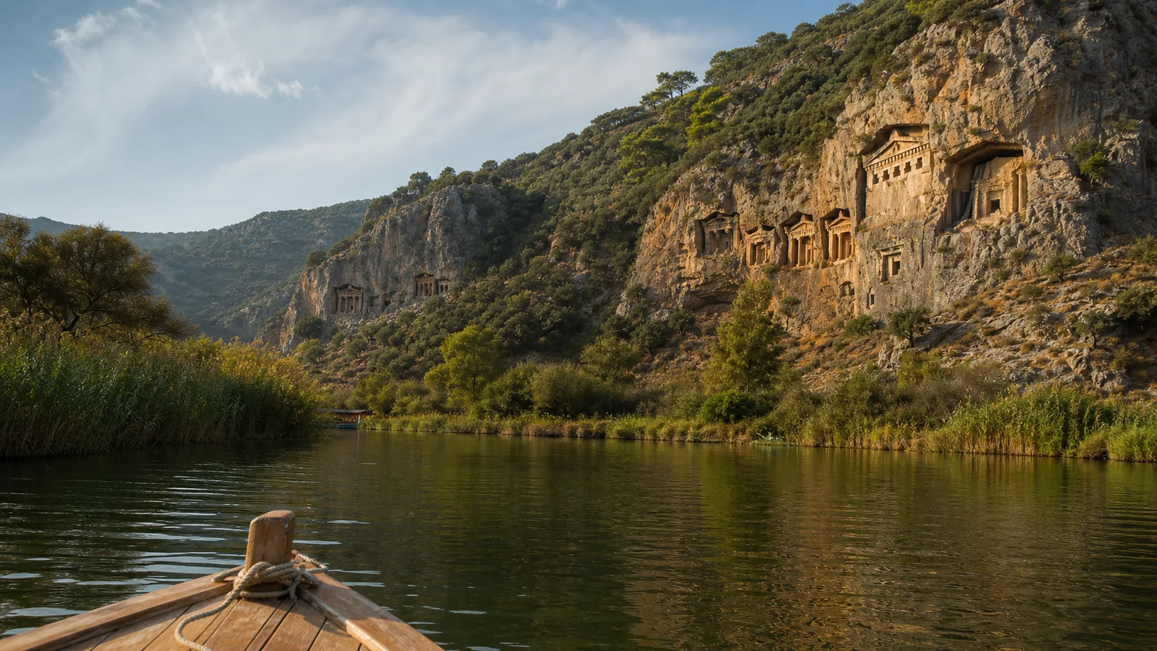 Kaunos Rock Tombs from the Dalyan River: History, Viewpoints and Respect
