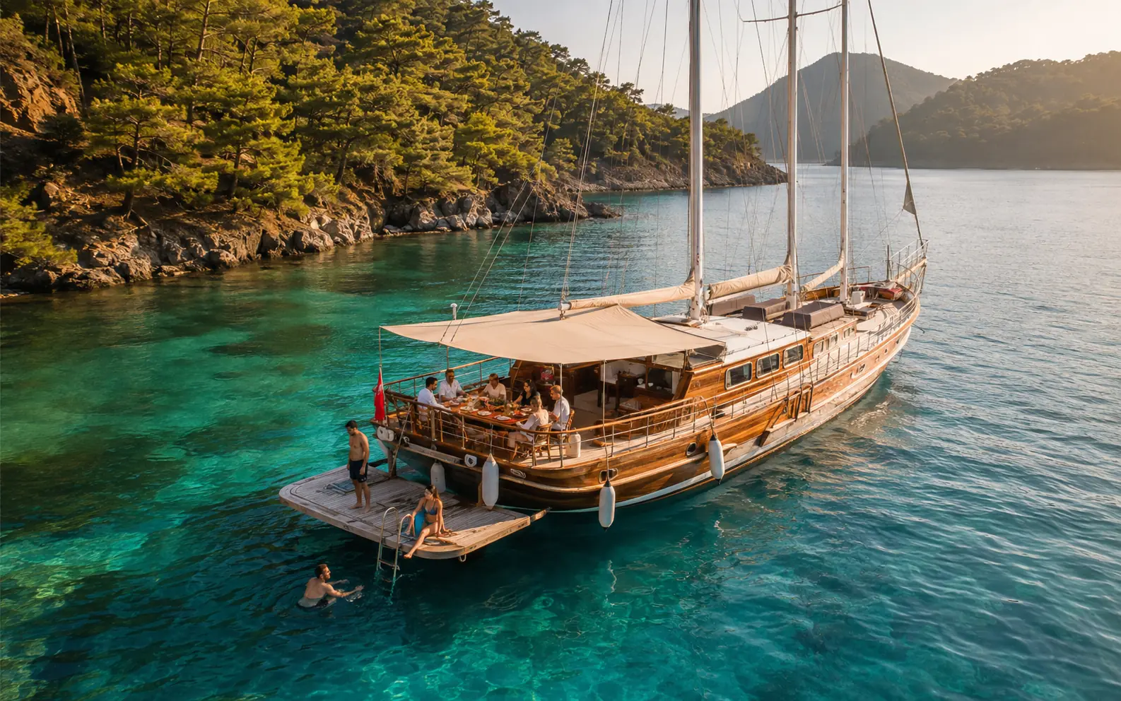 Private Gulet Boat Trip from Sarigerme | 12 Islands